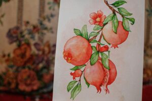 חזה עוף ברוטב רימונים ושום