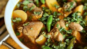 תבשיל עוף עם זעתר ולימון