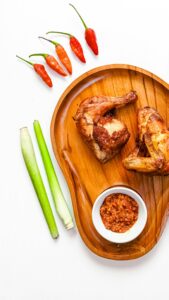 עוף צלוי ברוטב סילאן ותבלינים