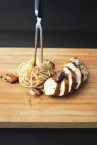 עוף בסילאן ושום בתנור